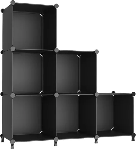 AWTATOS Organizador de Almacenamiento en Cubos, Estantes de Cubos de Almacenamiento Estantería, 6 Cubos Organizadores de Closet y Almacenamiento,