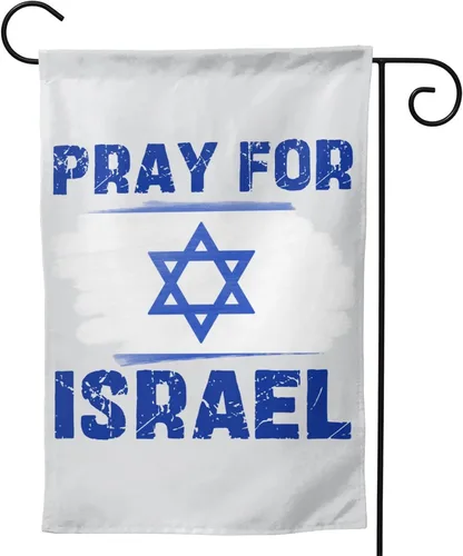 Miniatura 8 de Bandera con texto en inglés "I Stand With Israel Flag Pray For Israel" Bandera de Estados Unidos con bandera de Israel, bandera de Israel, bandera