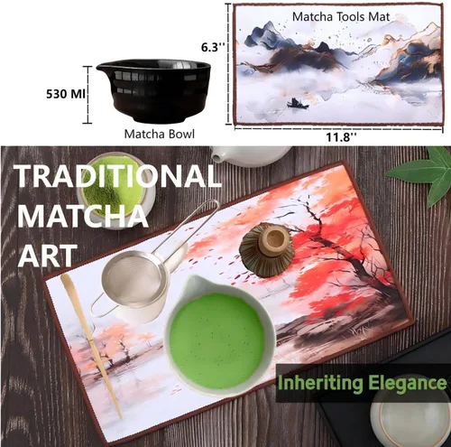 Miniatura 6 de Matcha Tools, soporte para batidor de matcha, soporte para batidor de Matcha Chasen, soporte de cerámica, cuenco de matcha, inicio de ceremonia