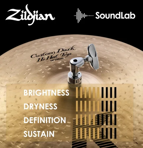 Miniatura 5 de Zildjian K Custom Dark Hi-Hat Platillos - 14 pulgadas