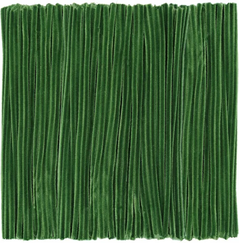 Limpiapipas de chenilla verde militar para manualidades (200 piezas) para decoraciones creativas de arte DIY para días festivos (0.24 x 12 pulgadas)