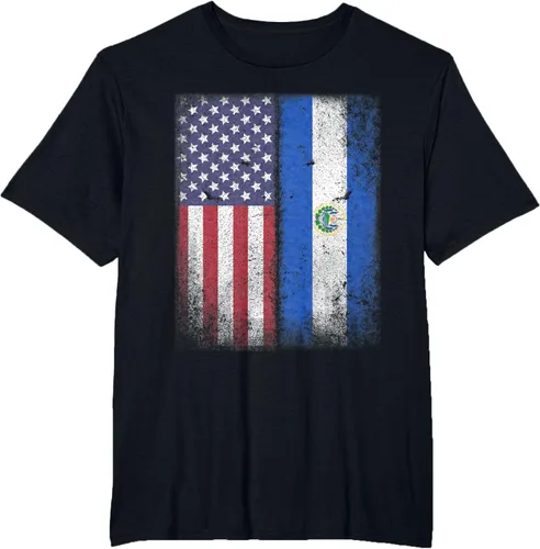 Miniatura 14 de Salvadoran American Flag El Salvador Salvadorean Salvadorian T-Shirt for Women Kids Men