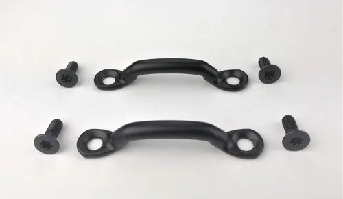 Miniatura 2 de 2 correas de límite de puerta con tornillos Torx utilizados para todos los Jeep Wranglers de 1976 a 2006 / modelos CJ, YJ y TJ