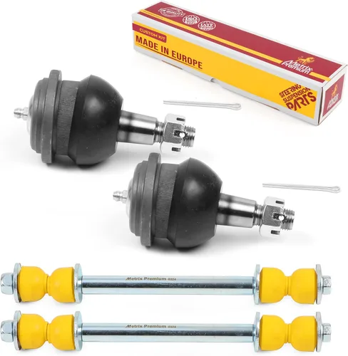 Miniatura 245 de Metrix Premium Chassis Parts - Juego de 4 piezas de articulación de rótula superior y barra estabilizadora delantera para Ford Ranger RWD 1998-2011