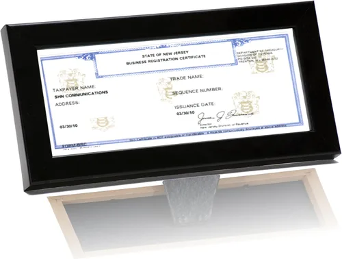 Miniatura 2 de Creative Picture Frames Marcos de licencia negros de 8.5 x 3.5 pulgadas para profesionales de la cosmetología, exhibidores de titulares de licencia