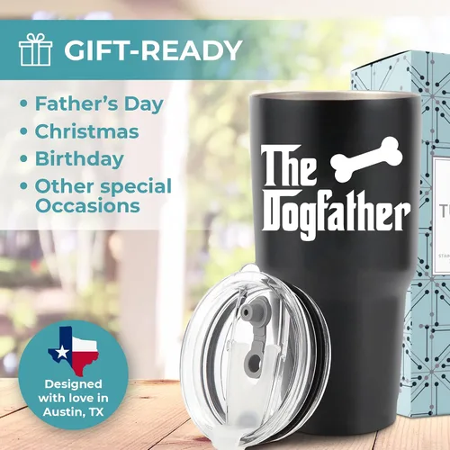 Miniatura 2 de Vaso de perro de 30 onzas, regalos para los amantes de los perros para hombres, perros, papá, tazas de café, regalos de perro para hombres, perro