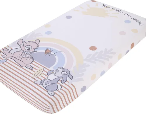 Miniatura 10 de NoJo Disney Lion King Simba - Sábana bajera ajustable para cuna, color marrón claro, dorado y blanco Wild About You Canela