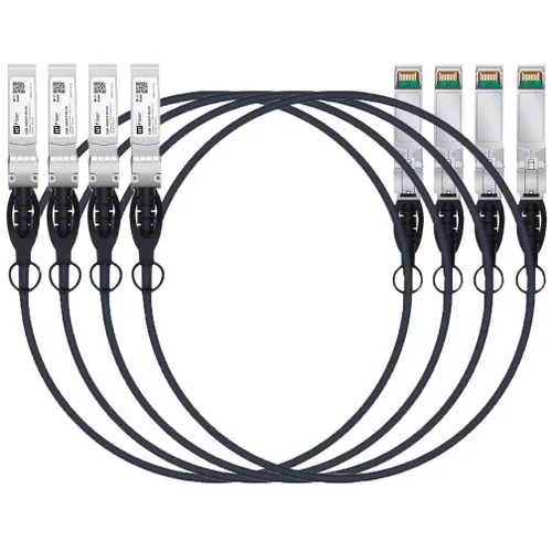 Miniatura 10 de H!Fiber SFP+ Cable 10G SFP+ DAC, 0.8 ft (0.82 pies), cable Twinax de cobre de conexión directa pasiva para Cisco SFP-H10GB-CU0.25M, Ubiquiti UniFi