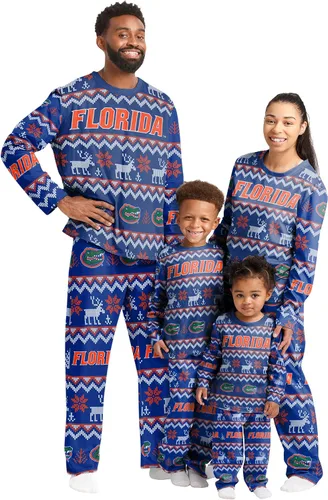 Miniatura 21 de FOCO - Conjunto de pijama familiar a juego con estampado llamativo del equipo de la NCAA, para unisex-adulto