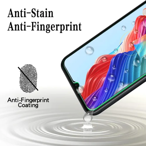 Miniatura 4 de MAYtobe Paquete de 2 protectores de pantalla de privacidad diseñados para Samsung Galaxy A14 5G, vidrio templado antiespía, fácil de instalar