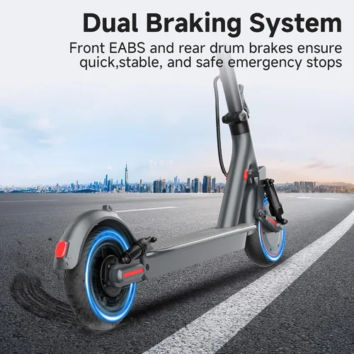Miniatura 6 de Electric Scooter, Electric Scooter for Adults, 350W/500W Motor, 19 Mph Speed, 15/25 Miles Ranges, 8.5"/10" Solid Tire, Folding E-Scooter Adult rojo