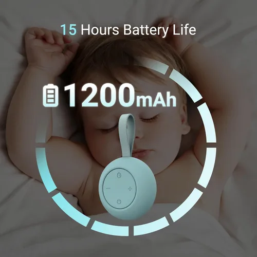 Miniatura 3 de Máquina de sonido portátil para bebés [ruido blanco para bebés, niños y adultos] [sueño tranquilo] [función de temporizador] [12 sonidos relajantes]