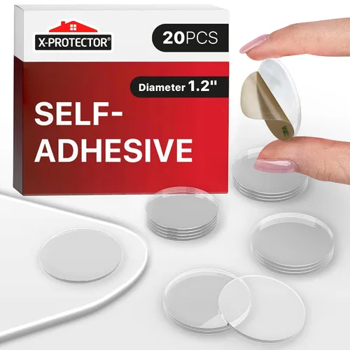 Miniatura 18 de X-Protector Tiras Amortiguadoras para Puertas de Gabinete - 40 PIEZAS - Silenciador de Puerta Transparente - Amortiguadores Premium para Puertas