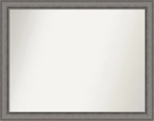 Miniatura 261 de Amanti Art Espejo de pared personalizado no biselado (24.5 x 24.5 pulgadas), marco gris marrón alta, varios tamaños personalizados, espejo de baño