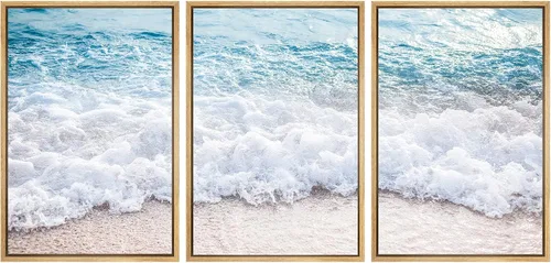 Miniatura 16 de SIGNWIN Lienzo enmarcado para pared, juego de arte nublado de tormenta, cielo, bosque otoñal, árboles, rústico, naturaleza, fotografía, realismo