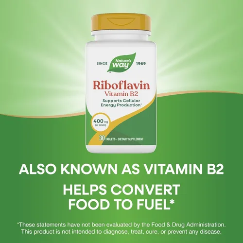 Miniatura 4 de Terapia enzimática Riboflavina Vitamina B2, 400 mg por porción