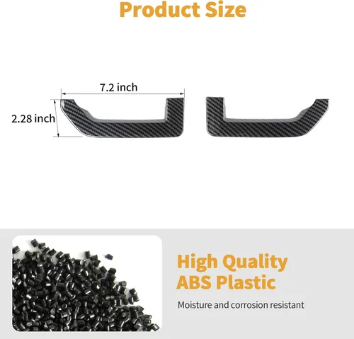 Miniatura 3 de Jimen Compatible con Ford Bronco Sport 2021-2023, 2 piezas de cubiertas de ventilación lateral para guardabarros de automóvil, accesorios exteriores