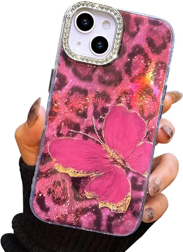 Miniatura 80 de I-MGAE-IN-AR Funda compacta para iPhone 11, diseño de mariposa, marco de protección de lente de cámara con diamante 3D, bonitas fundas protectoras
