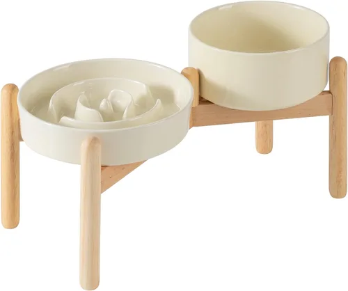 Miniatura 20 de Havniva Tazón de cerámica de 0.9 tazas para perros de alimentación lenta para perros pequeños, alimentador lento para mascotas de 6.1 pulgadas, 1 x
