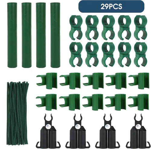 Miniatura 9 de NANOPRETTY Estacas de jardín de 6 pies para soporte de plantas al aire libre, varillas de metal de 0.78 pulgadas de diámetro, postes de metal