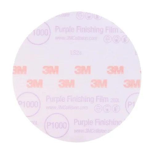 Miniatura 9 de Disco de película para acabado púrpura antipolvo, modelo P1 3769 de 6 pulgadas, de 3M, P1200, 5