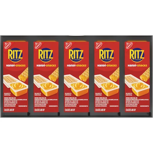Miniatura 17 de Handi-Snacks RITZ Crackers 'N Cheesy Dip Paquetes de Aperitivos, Aperitivos Escolares, 20 Paquetes de Aperitivos