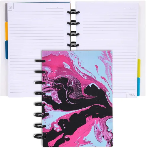 Miniatura 90 de Talia - Cuadernos de notas con tapas, planificador, personalizables, (Azul de Verano, Junior (5.5 pulgadas x 8.5 pulgadas)) Azul verano