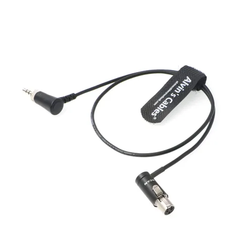 Miniatura 2 de Alvin's Cables Cable de audio de perfil bajo TA3F Mini-XLR de 3 pines hembra a bloqueo-0.138 in-TRS ángulo recto para Sennheiser EK 2000 Sony UWP