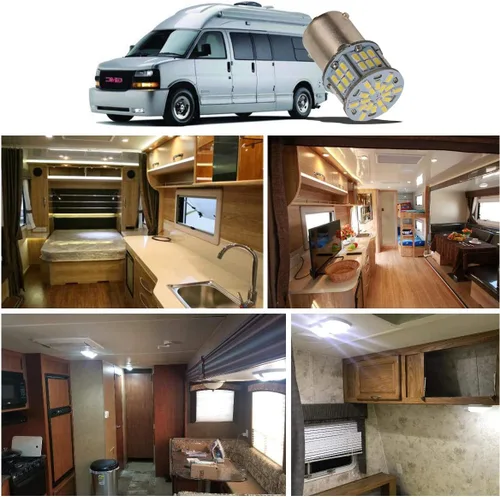 Miniatura 2 de KISLED Luces LED Interiores para RV de 12V, 20 Paquetes de Bombillas LED 1141 1156 1003 1073 BA15S 7506 para RV Caravana Remolque Barco Maletero