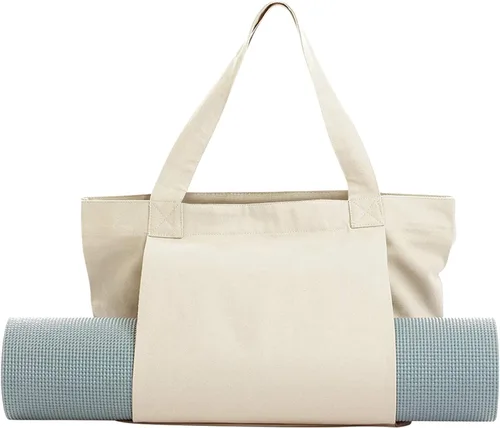 Portador de Esterilla de Yoga, Bolsa de Gimnasio Con Soporte para Esterilla de Yoga, Bolsa de Lona para Mujer Con Correa para el Hombro Para Off