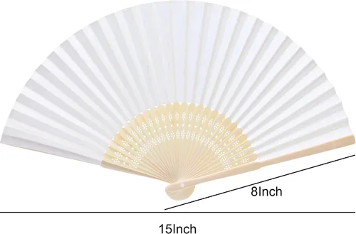 Miniatura 2 de Ventilador de papel plegable personalizado, suministros personalizados para recuerdos de fiesta, a granel para bodas, bailes, cumpleaños, fanáticos