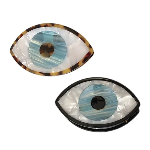Miniatura 5 de Pinza para el cabello de ojo malvado de ojo grande, antideslizante, amuleto grande de pavo, horquilla fuerte para mujeres y niñas, accesorios para a