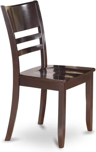 Miniatura 4 de East West Furniture ANLY5-CAP-W - Juego de muebles de comedor de 5 piezas que incluye una mesa de comedor redonda con pedestal y 4 sillas de asiento