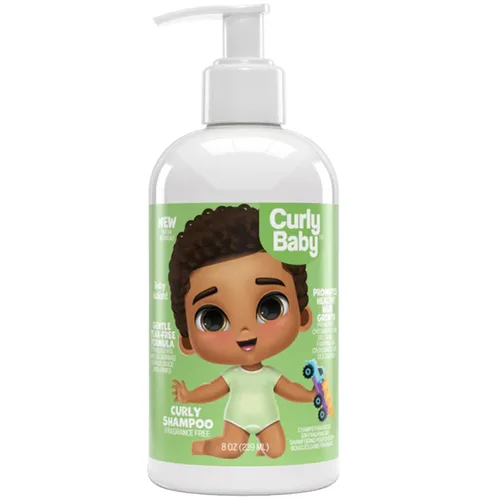 Miniatura 8 de Champú rizado, sin desgarros, probado por dermatólogos, hipoalergénico, sin fragancia para cabello rizado, rizado y enrollado, limpieza suave