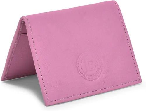 Miniatura 32 de Leatherboss - Cartera delgada y plegable de piel auténtica Soporte para tarjeta de crédito, débito, identificación Compacta y elegante