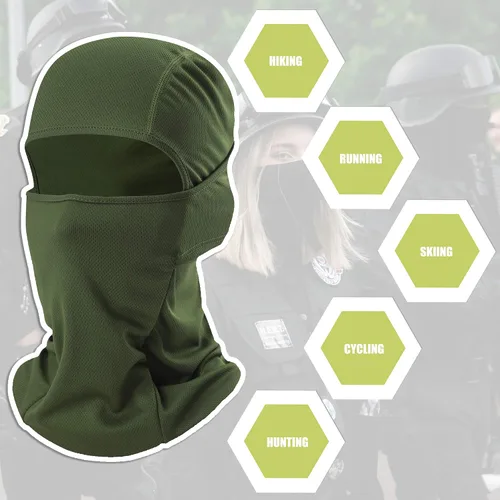 Miniatura 2 de Pasamontañas con Capucha Ajustable Resistente al Viento con Protección UV