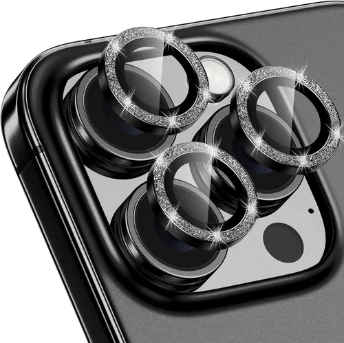 Miniatura 76 de Protector de Lente de Cámara Bling para iPhone 17 Pro / 17 Pro Max, Anillo de Metal con Diamante Individual con Dureza 9H, Protector de Pantalla