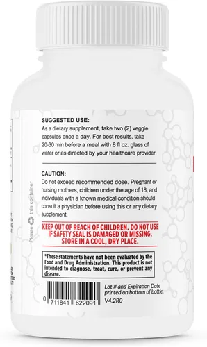Miniatura 6 de Berberina HCL 1200mg diariamente - Suplemento de berberina pura de alta potencia 600 mg por cápsula - 60 cápsulas - Apoya la salud metabólica