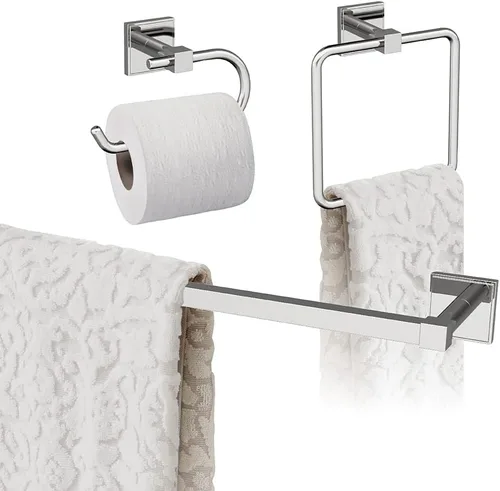 Miniatura 20 de Amerock Níquel cepillado Appoint 5 piezas Juego de accesorios de baño