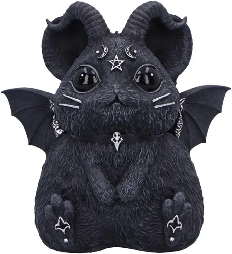 Miniatura 11 de Nemesis Now Figura de decoración, Poliresina detallada pintada a mano, Negro - Búho gótico satánico Owlocen