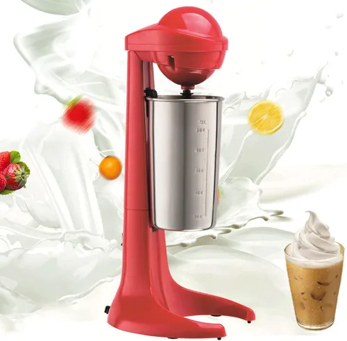 Miniatura 8 de Máquina para hacer batidos, mezclador eléctrico de acero inoxidable de velocidad ajustable, taza de mezcla de 16.9 fl oz para batido, bebidas