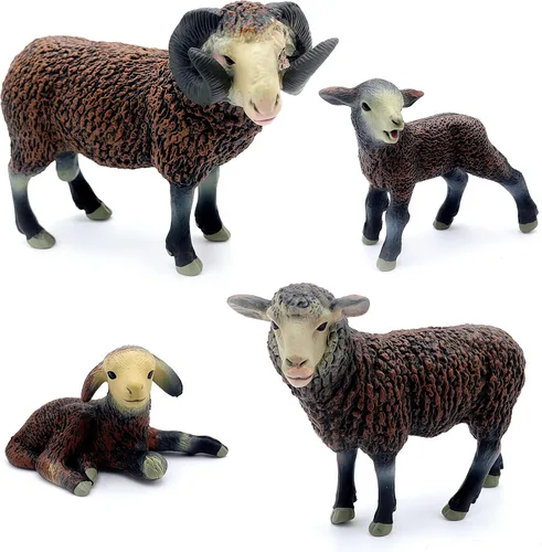 Miniatura 11 de Gemini&Genius Juguetes de cordero figuras de animales de granja, juego de juguetes de Shaun The Sheep. Ideal para suministros de fiesta de niños, 2