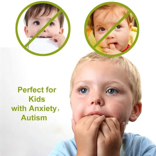 Miniatura 7 de 5 collares sensoriales masticables para niños sensoriales, collar de diente de tiburón, tratamiento de mordida de uñas para niños y adultos, YQZIYOU