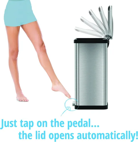 Miniatura 3 de TapCan - Bote de basura automático con sensor de un solo toque y desodorante, 13 galones/49 litros