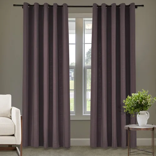 Miniatura 43 de Frelement Cortinas de lino de lino de bronce con ojales para interiores, tratamiento de ventanas para sala de estar, dormitorio, habitación