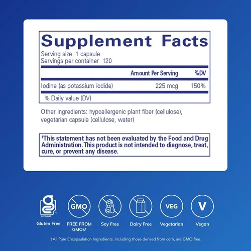 Miniatura 2 de Pure Encapsulations – Yodo (yoduro de potasio), 1
