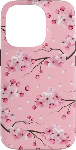 Miniatura 17 de Japanese Cherry Blossom Floral Flower Pattern Pastel Pink Case for iPhone 17