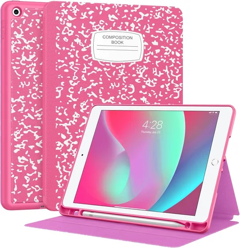 Miniatura 12 de Supveco Funda para iPad de 9ª/8ª/7ª Generación 10.2 pulgadas (Modelo 2021/2020/2019) con Soporte para Lápiz, Funda Folio Premium con Soporte
