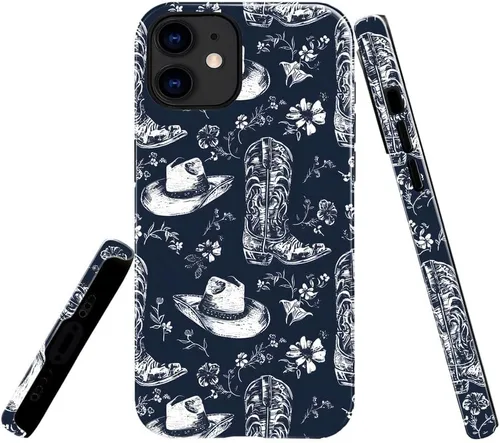 Miniatura 30 de Funda TnXee Compatible con iPhone 11, Funda Híbrida Brillante de 2 Capas para Prevenir Caídas para Niñas y Niños, Aspecto Bonito con Flores Salvajes