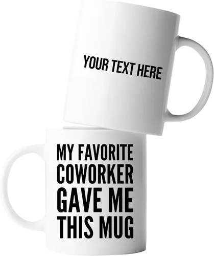 Miniatura 9 de Mi colega favorito me regaló esta taza Regalo de despedida de colega Gracioso Tazas de jefe de oficina Tazas de café de empleado para despedida Negro